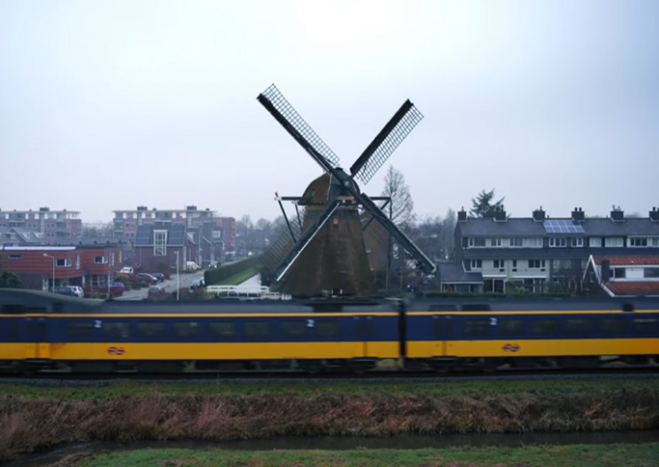 These Dutch Passenger Trains are Now Run with Wind Power