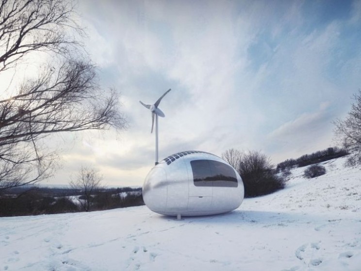 Independent off the grid living micro style with Ecocapsule