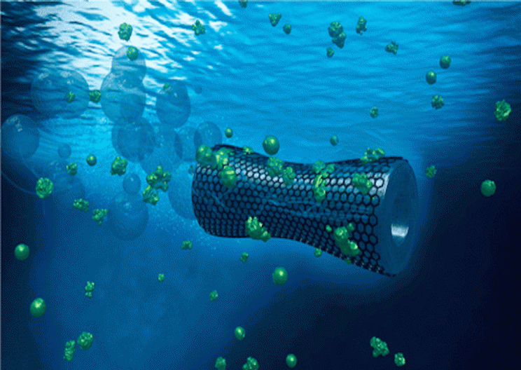 Graphene Nanobots Can Clean Pollutants from the Ocean