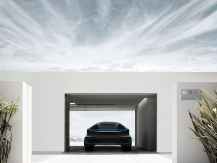 Faraday Future electric concept car has futuristic design