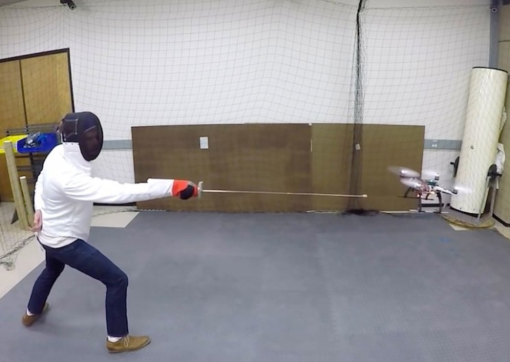 Fencing Drone can Dodge any Attack