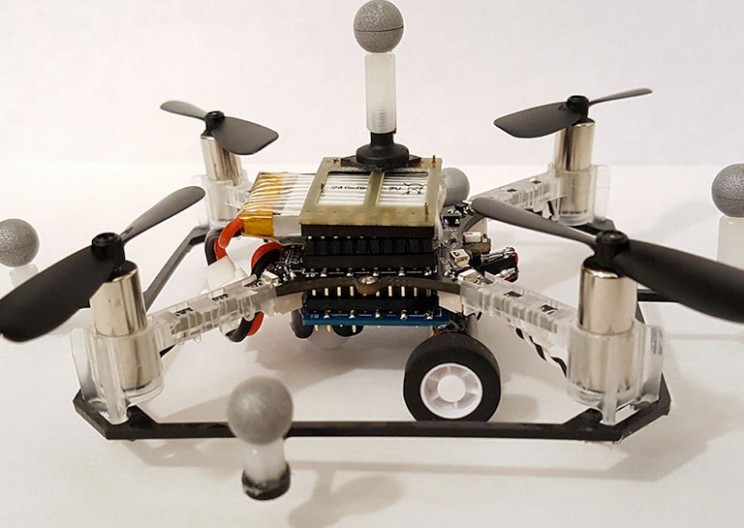MIT's New Swarm of Eight Quadcopter Drones Can Both Fly and Drive