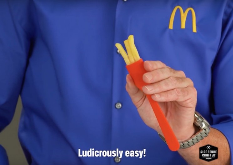 McDonald's Launches a Ridiculous Eating Utensil Made of French Fries