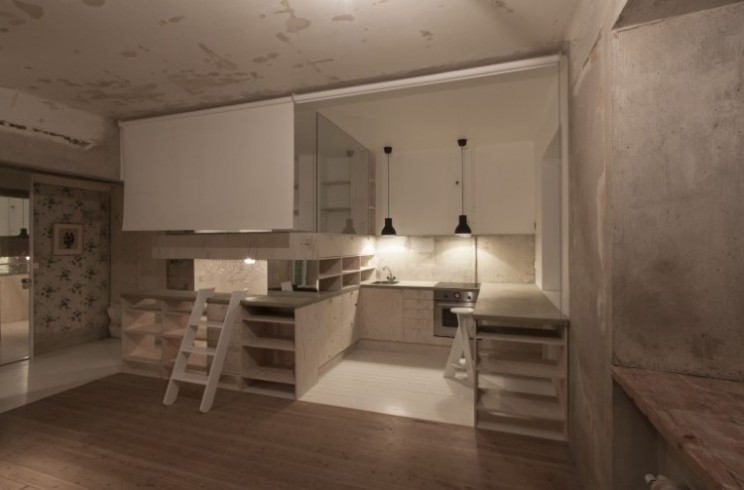 Storage room is turned into multi-purpose mini home by Swedish architect