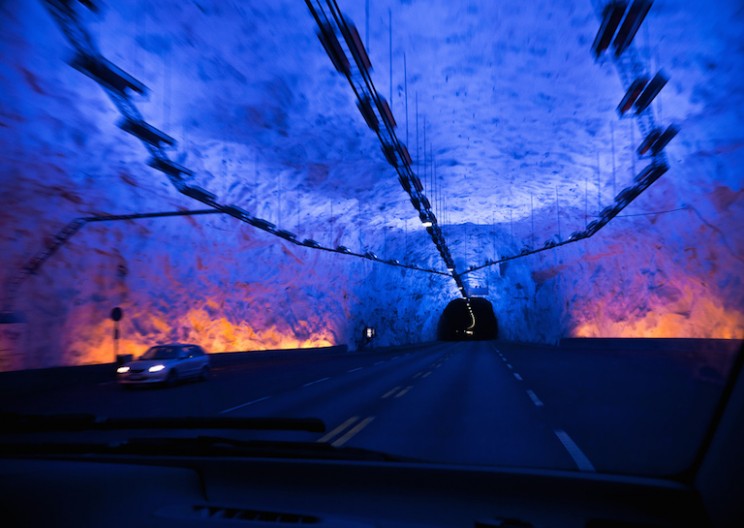 Beautiful Photos of the World's Longest Road Tunnel