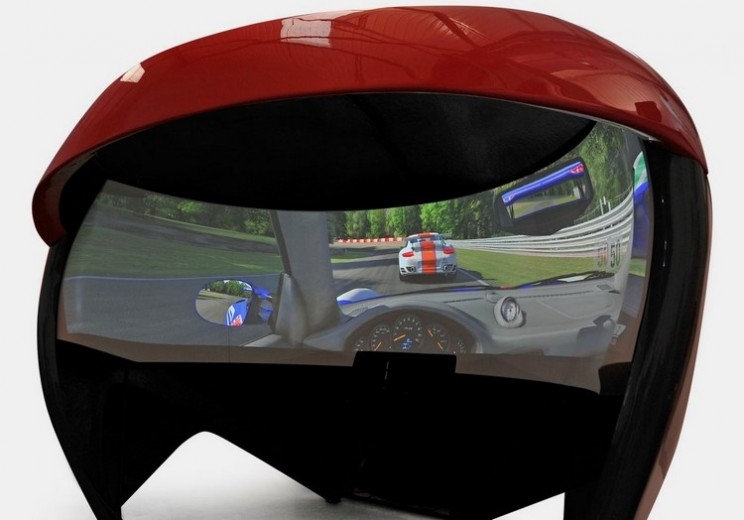 TL3 Racing Simulator offers a 200 degree display that wraps around you