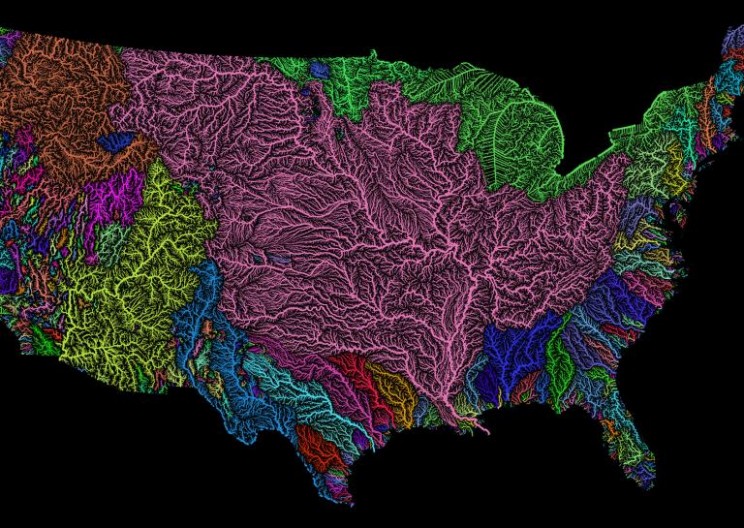 Colorful New Maps Capture the Veins of America