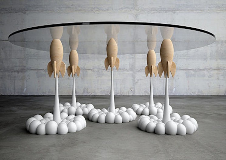 Rocket Coffee Table is Meant to Bring Nostalgia to Everyone