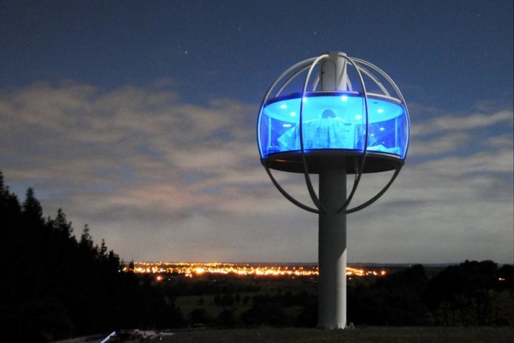 An elevated mancave: The Skysphere