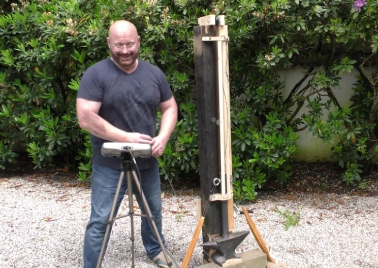 Slingshot Guy and Hydraulic Press Guy Team Up to Create a Rubberaulic Press