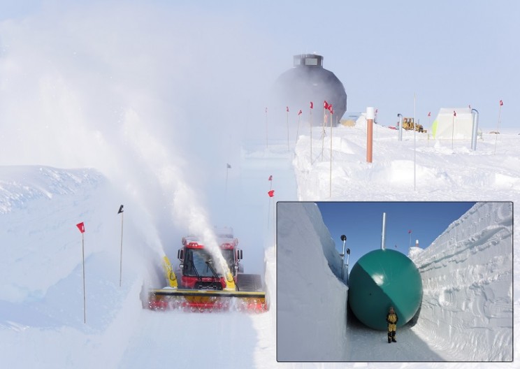 Scientists Use Giant Balloons to Build Underground Tunnels in the Arctic