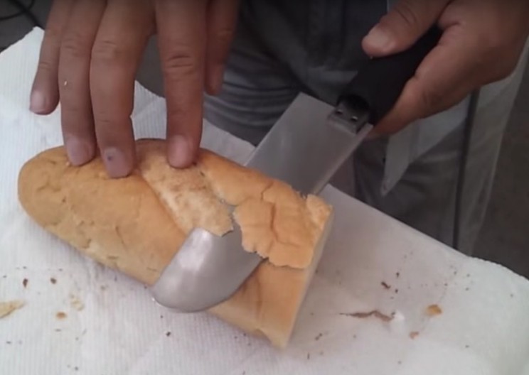 Ultrasonic Knife Cuts Through Bread Like Butter!