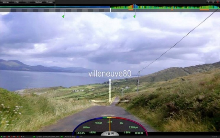 Cycle through scenery in HD video with multi-player VRide