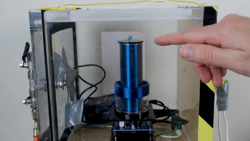 YouTuber Puts a Tesla Coil in a Vacuum Chamber to See if it Sparks