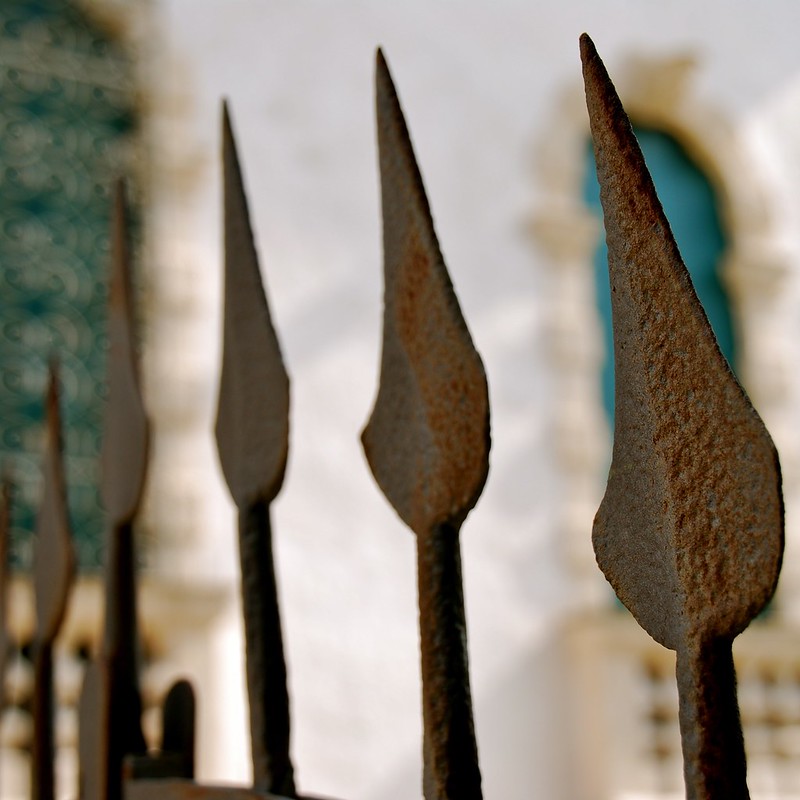 scrap metal spears
