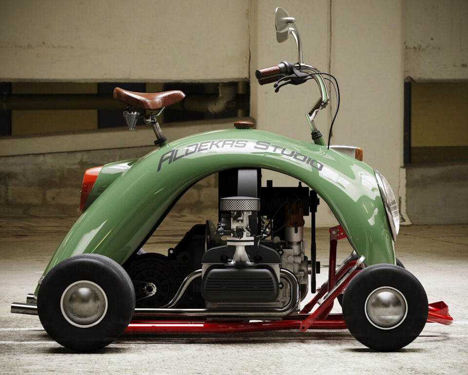 aldekas-studio-vw-beetle-kart-side-view Aldekas Studio VW Beetle Kart Side View