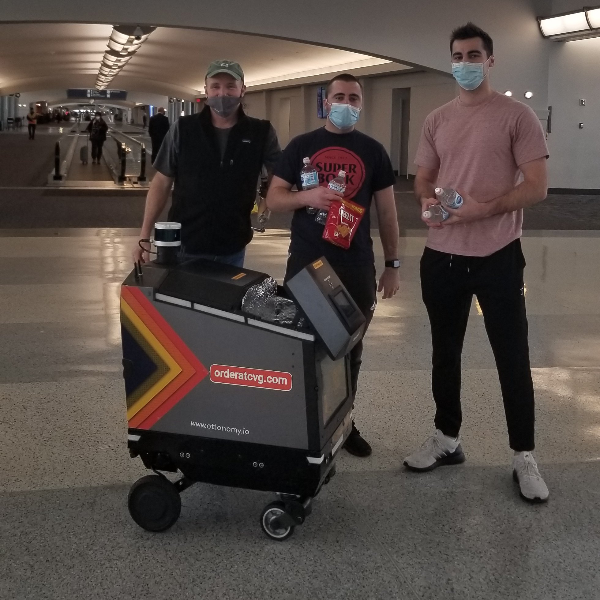 Ottonomy robot at CVG airport. Ottonomy robot at CVG airport.