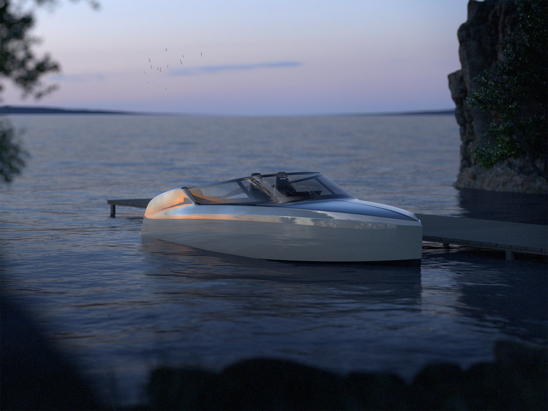 A Novel Zero-Emissions Foiling Powerboat Can 'Glide' Over Water at 38 Knots A Novel Zero-Emissions Foiling Powerboat Can 'Glide' Over Water at 38 Knots