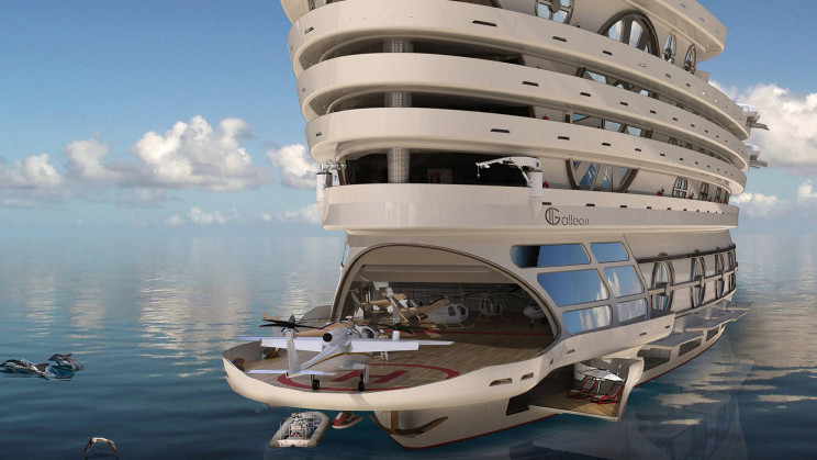 Futuristic Sailing Yacht Can Host 200 Guests and Countless Amenities