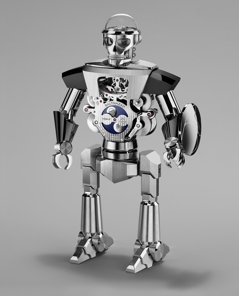 This $57,750 Robot Table Clock Is As Intricate As It Sounds This $57,750 Robot Table Clock Is As Intricate As It Sounds