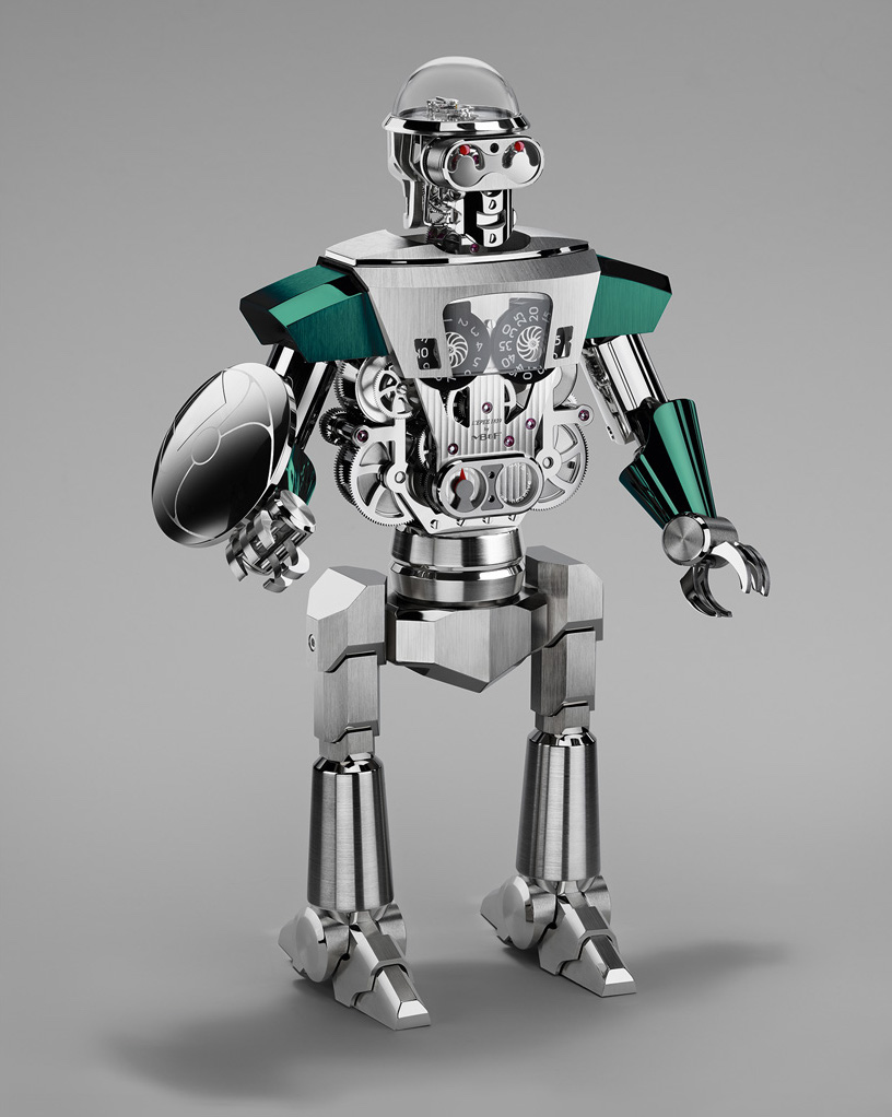 This $57,750 Robot Table Clock Is As Intricate As It Sounds This $57,750 Robot Table Clock Is As Intricate As It Sounds