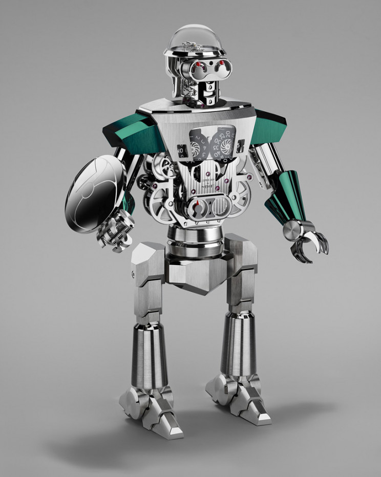 This $57,750 Robot Table Clock Is As Intricate As It Sounds This $57,750 Robot Table Clock Is As Intricate As It Sounds