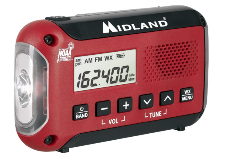 Midland - ER10VP Alert Video Red colored emergency video