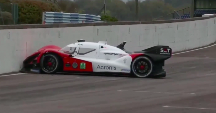 Autonomous Race Car Slams Right into Wall Seconds after Starting Test Lap