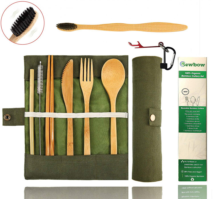 Reusable Bamboo Cutlery Set Reusable Bamboo Cutlery Set