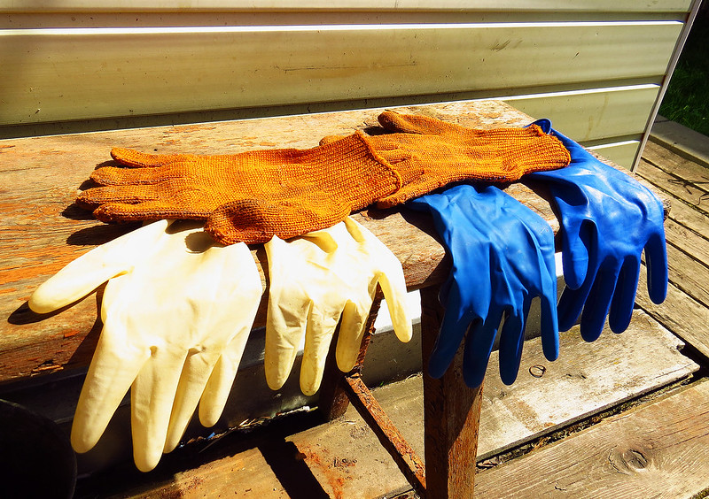 industrial processes latex gloves