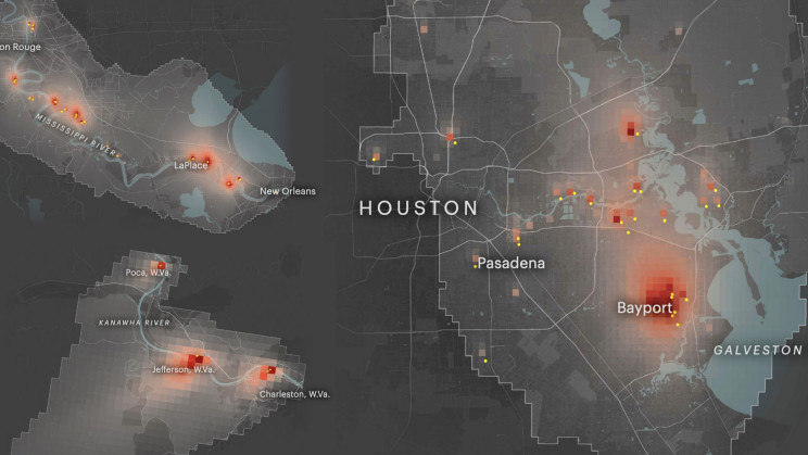 A New Map of the US Reveals Cancer-Causing Air Pollution in Great Detail