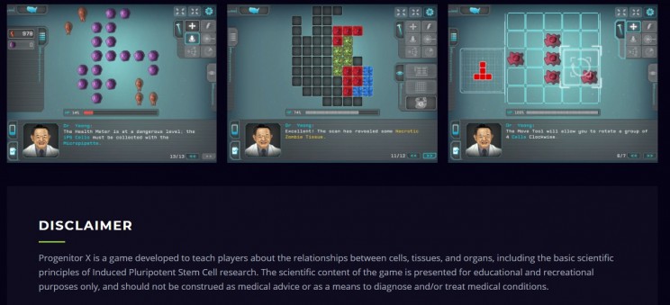 games about biology Progenitor X