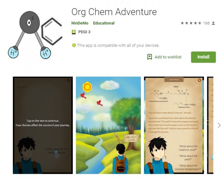 chemistry games org chem adventure