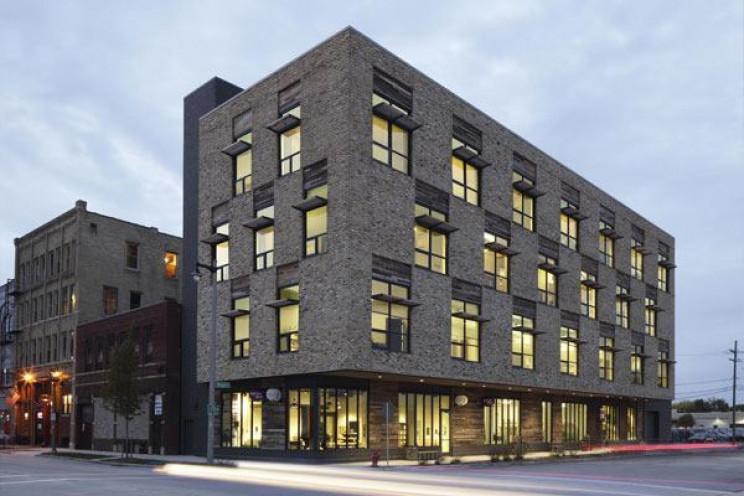 eco-friendly buildings clock shadow