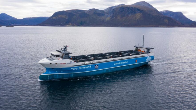 World's First Zero-Emission Autonomous Cargo Ship Is All-Electric