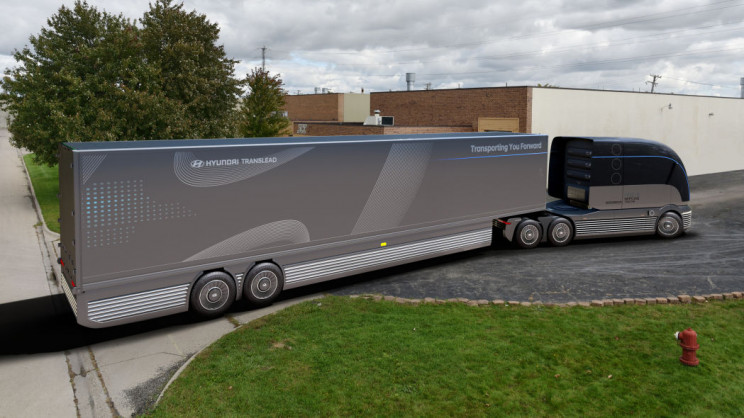 Hyundai's Hydrogen Semi-Truck Concept Could Give Tesla a Run for Its Money Hyundai's Hydrogen Semi-Truck Concept Could Give Tesla a Run for Its Money