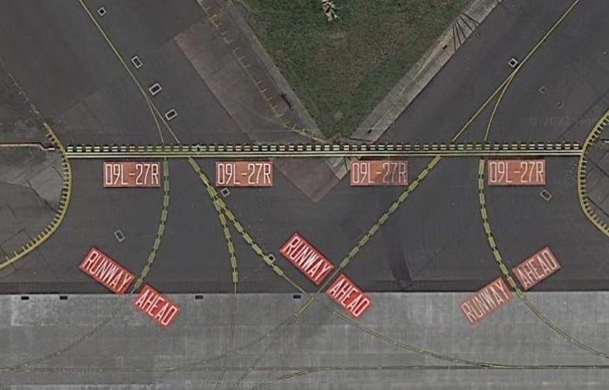 runway markings hold position