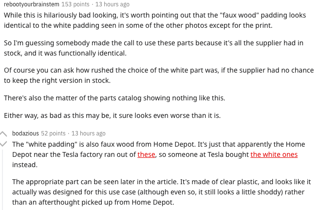 Tesla Model Y Owners Are Discovering Fake Wood in Their Cooling Systems Tesla Model Y Owners Are Discovering Fake Wood in Their Cooling Systems