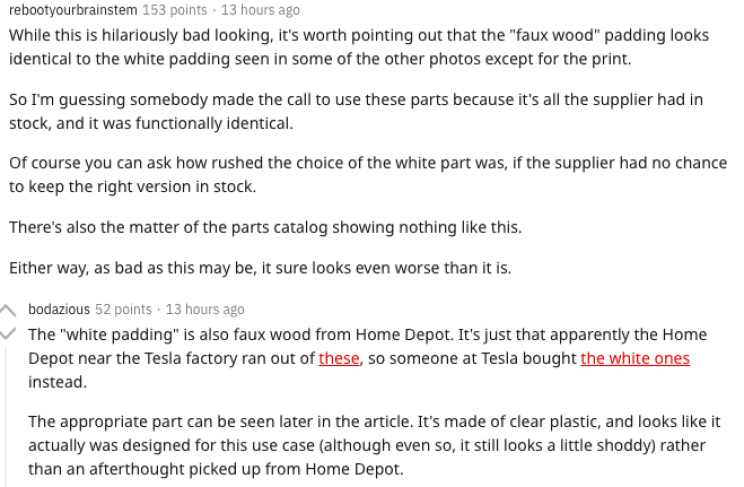Tesla Model Y Owners Are Discovering Fake Wood in Their Cooling Systems Tesla Model Y Owners Are Discovering Fake Wood in Their Cooling Systems