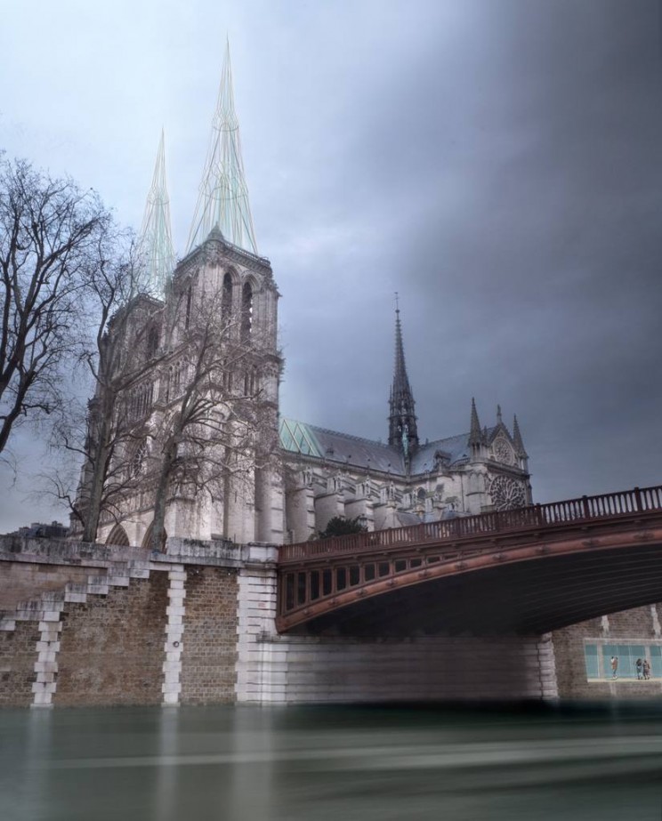 Notre Dame reconstruction new meets old