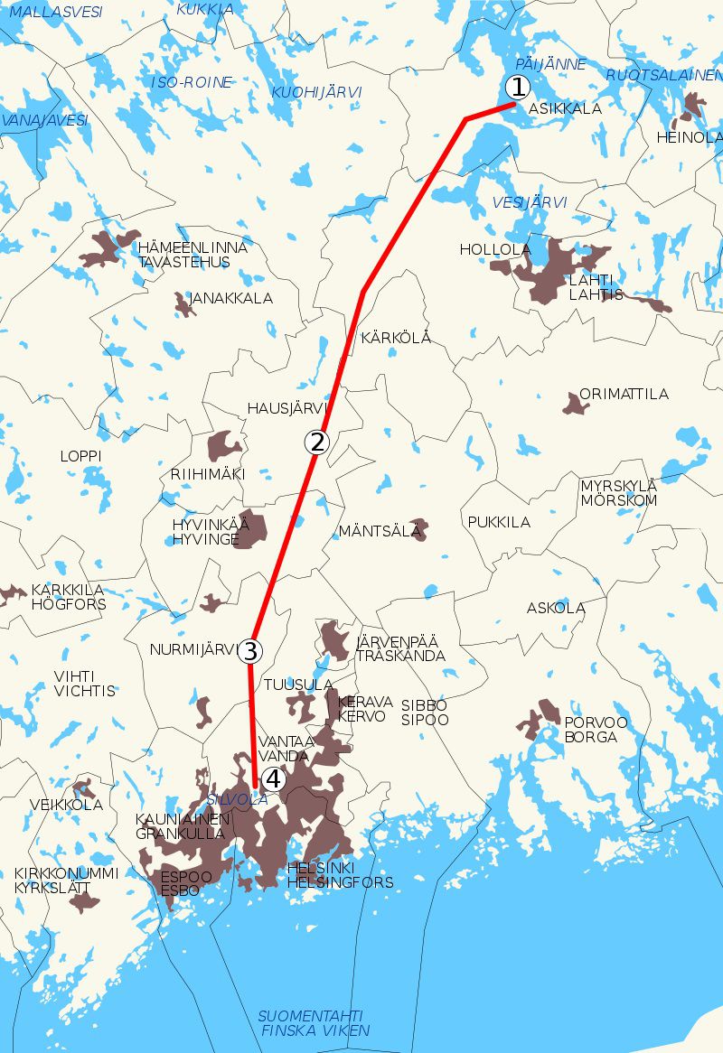 longest tunnels Finland