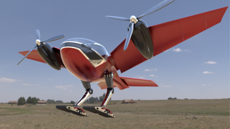 A New Bird-Shaped Air Taxi Can Take Off With a Nearly Vertical Trajectory