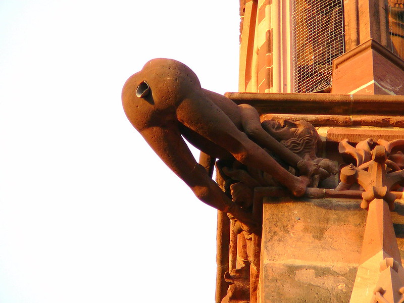 inappropriate architecture gargoyle