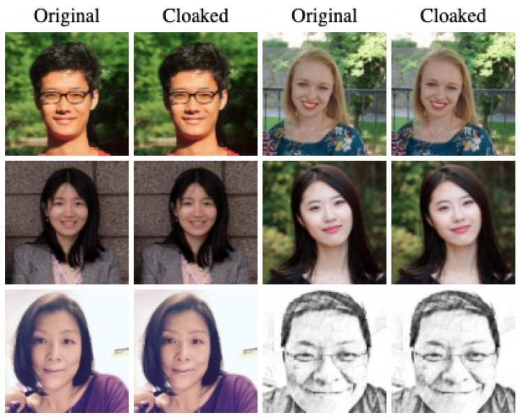 Privacy Tool 'Cloaks' Faces to Trick Facial Recognition Software Privacy Tool 'Cloaks' Faces to Trick Facial Recognition Software