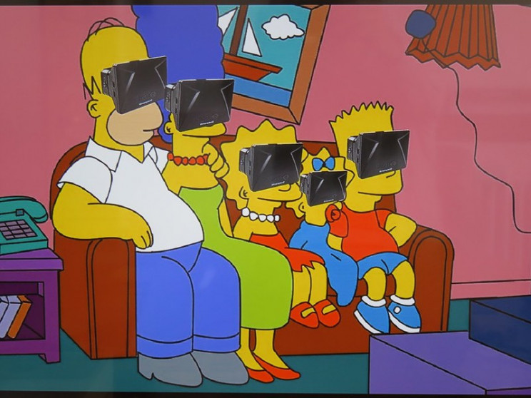 The Simpsons With VR Glasses