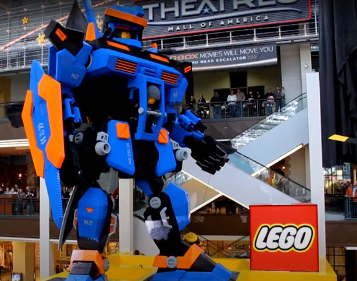 lego sculptures herobot