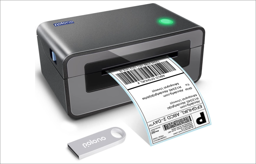 Polono Label Printer black printer