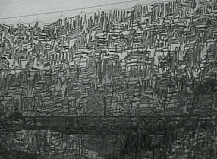 Camouflage netting obscuring a bridge Camouflage netting obscuring a bridge