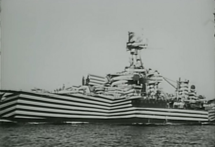 Dazzle painted ship Dazzle painted ship