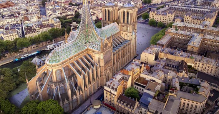 notre dame reconstruction solar
